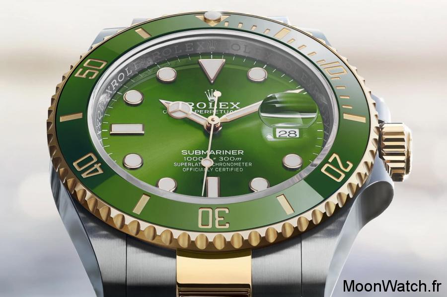 rolex submariner dial green