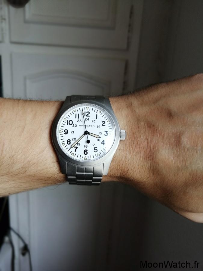 wristshot hamilton khaki field