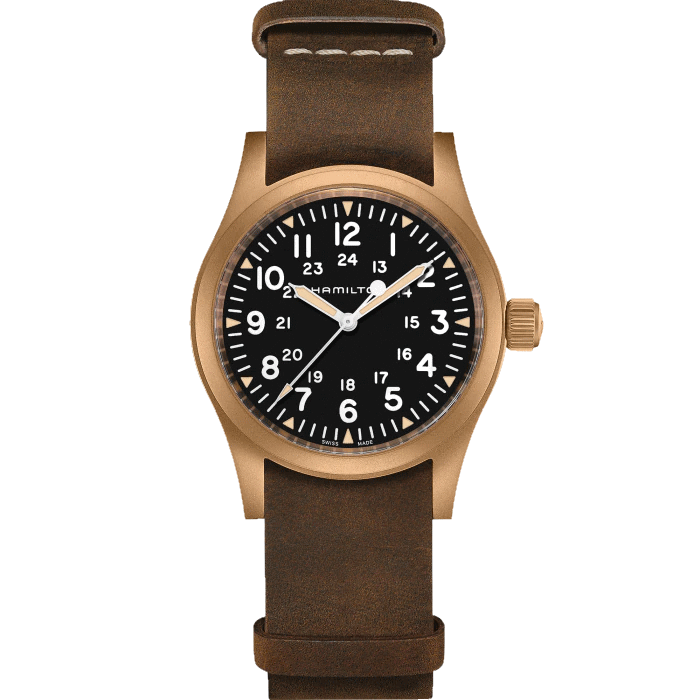 hamilton khaki field bronze