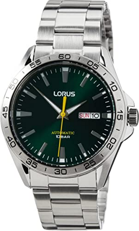 Montre Automatique Lorus RU405AX9 Pour Homme - Boîtier Acier Inoxydable 43 Mm, Bracelet Métal - Étanche 10 M