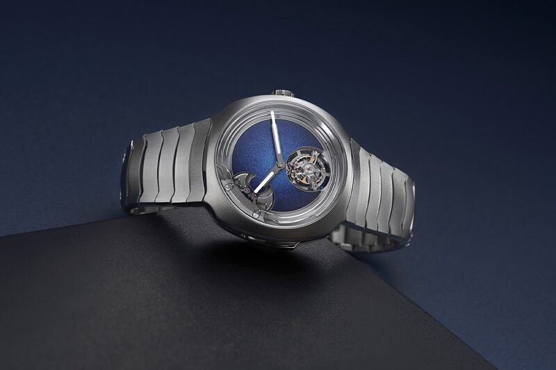 h moser and cie streamliner concept minute repeater tourbillon blue enamel 1