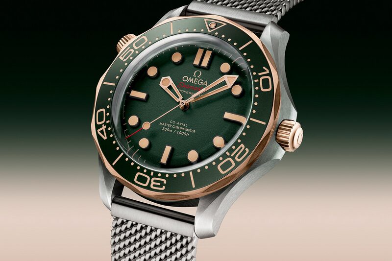 omega seamaster diver 300m titanium bronze gold 1
