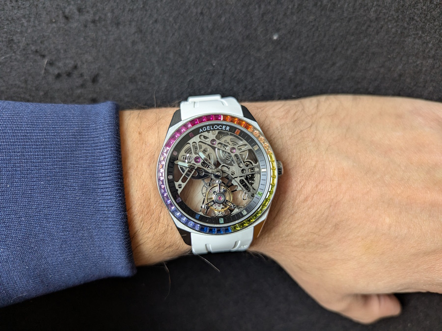 wristshot agelocer tourbillon rainbow