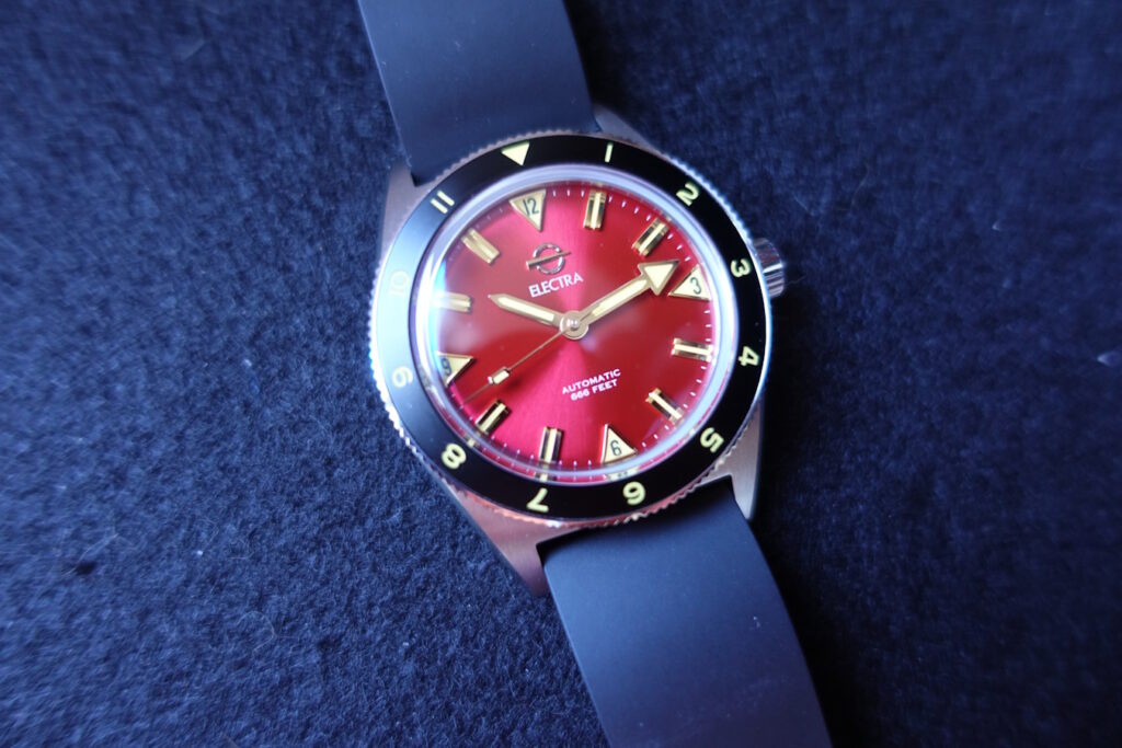 electra red watch