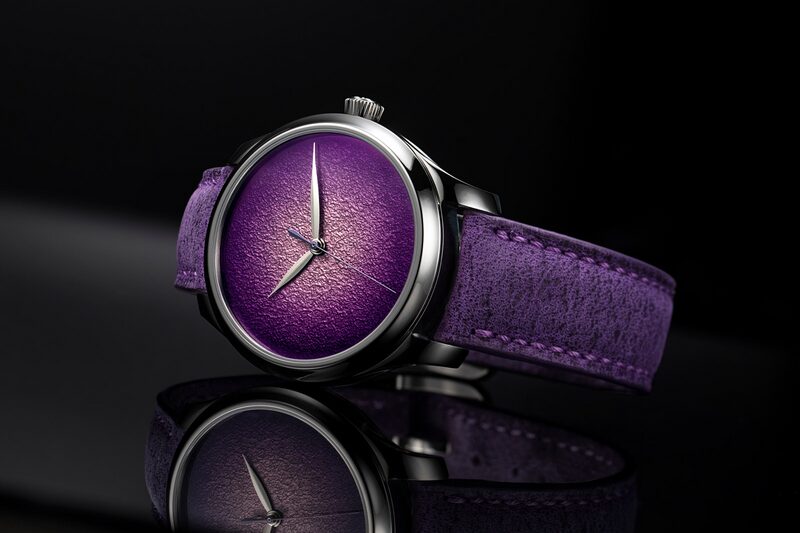 h moser cie endeavour centre seconds concept purple enamel 1