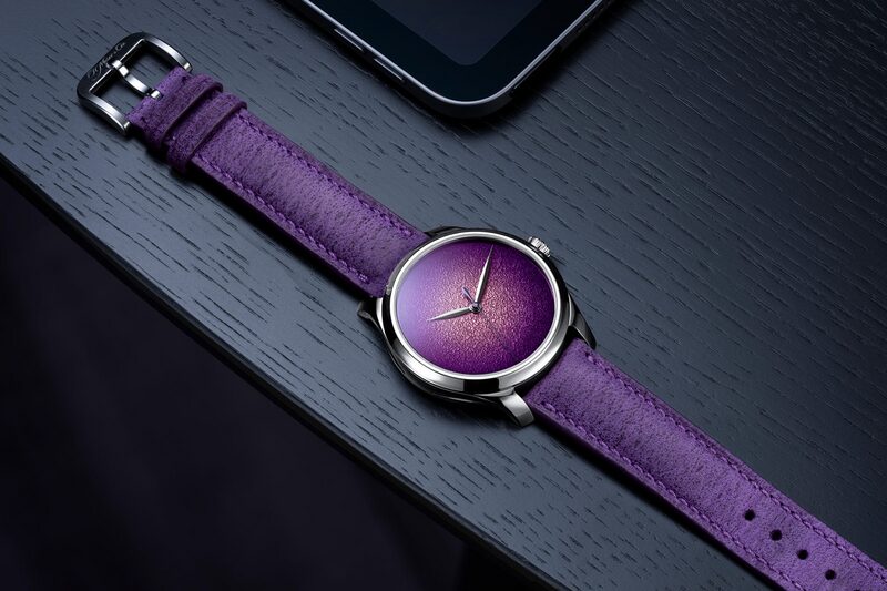 h moser cie endeavour centre seconds concept purple enamel 2