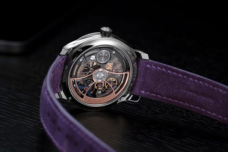 h moser cie endeavour centre seconds concept purple enamel 3