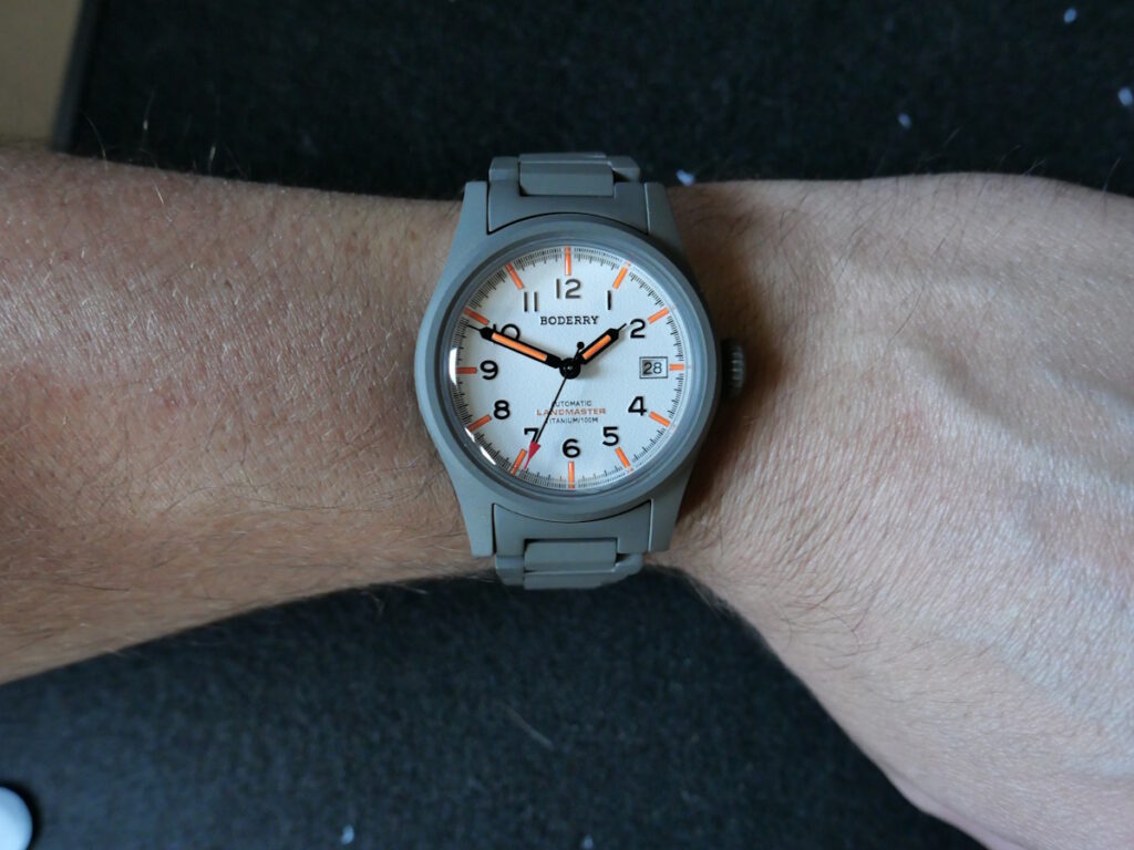 wristshot boderry landmaster titanium