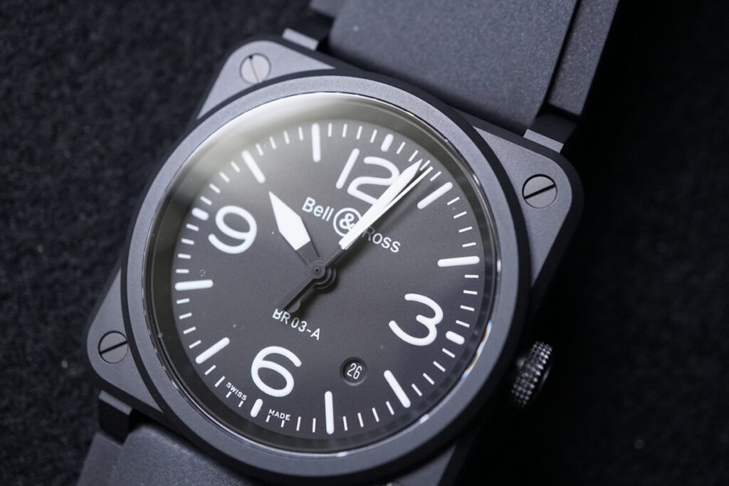 automatic bell ross br03 black matte