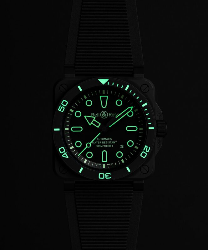 bell ross br-03 diver lum outline 3