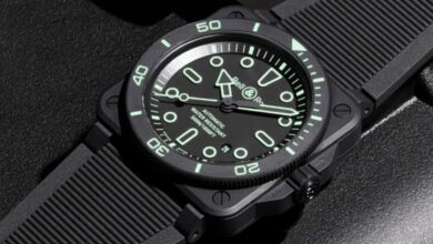 bell ross br-03 diver lum outline