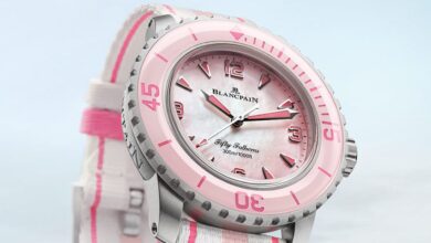 blancpain fifty fathoms automatique pink titanium