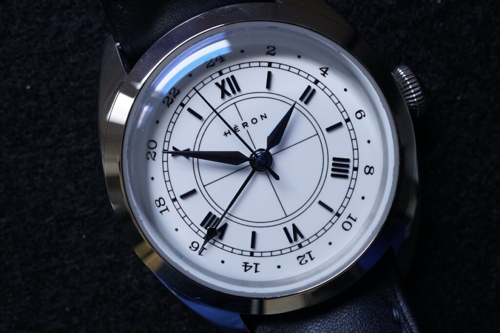 heron mirabel gmt dial