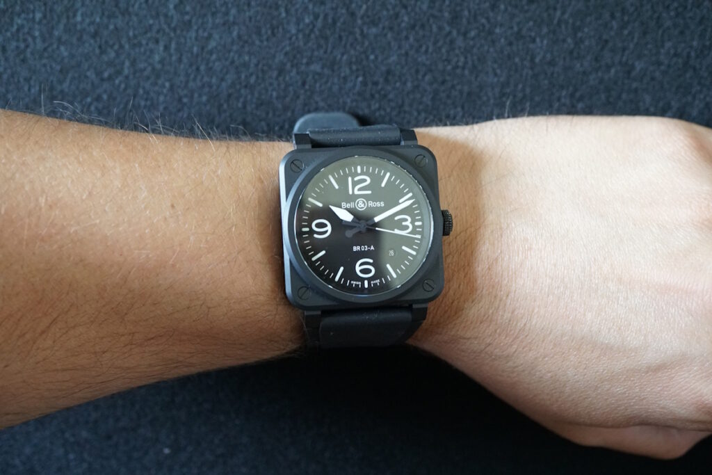 wristshot bell ross br03 black matte