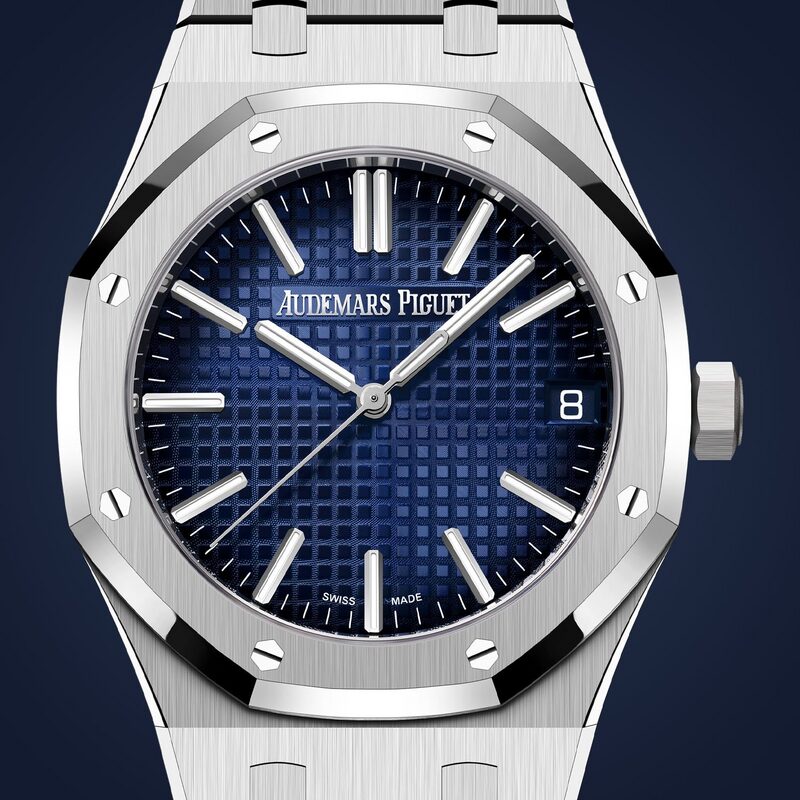 audemars piguet royal oak 41mm smoked blue 1