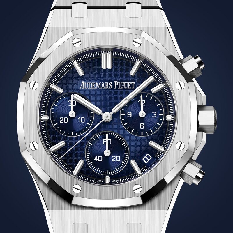 audemars piguet royal oak 41mm smoked blue 2