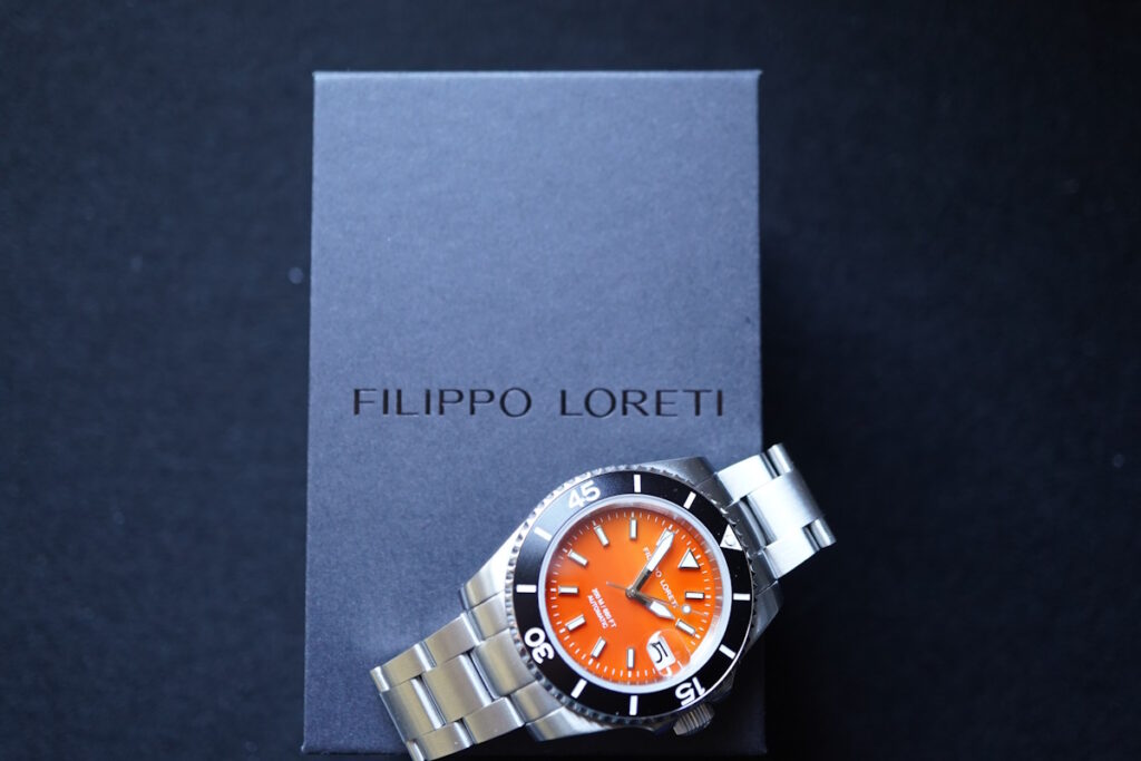 packaging Filippo Loreti Aquadiver Red Agate