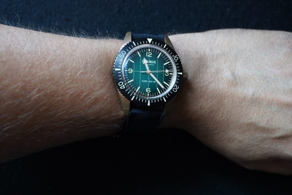 wristshot carlingue diver bronze