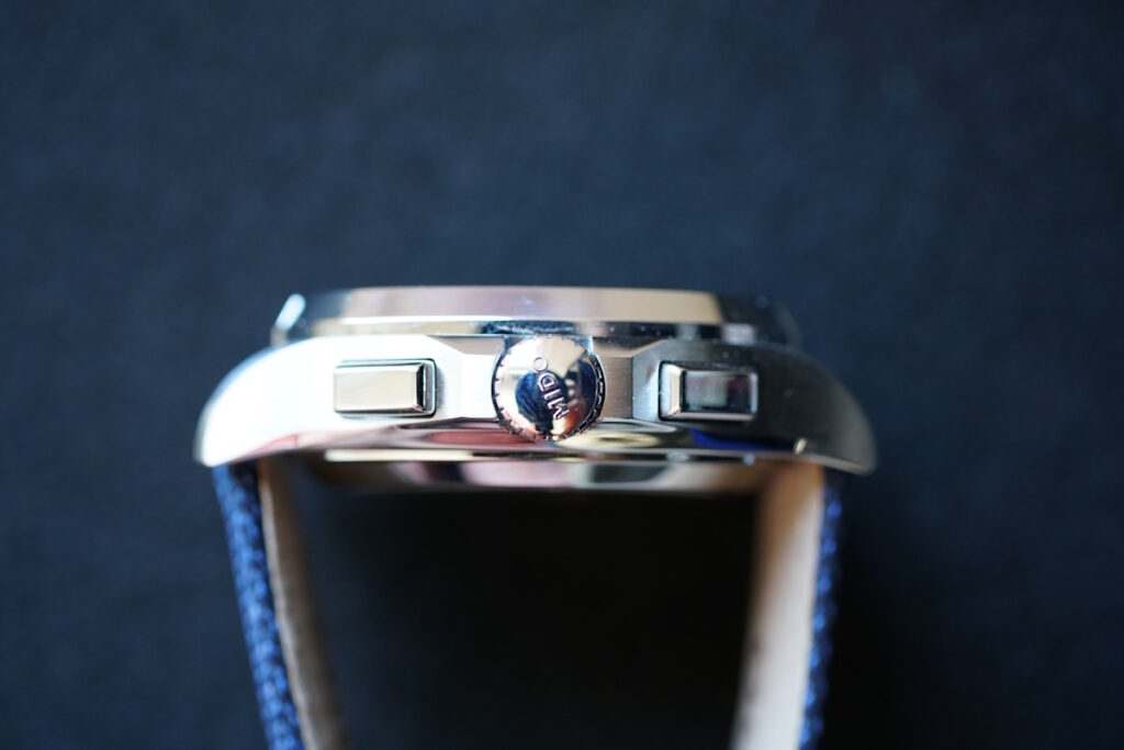 Mido Multifort TV Chronograph crown