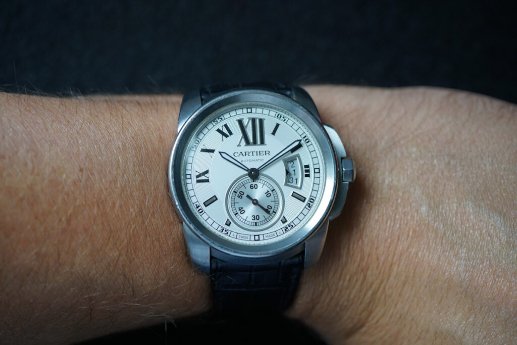 cartier calibre 3389 wristshot