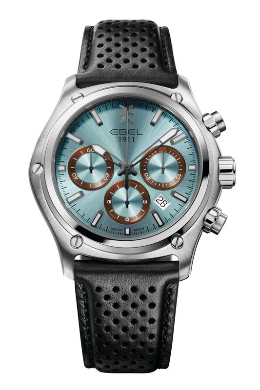 ebel 1911 chronograph ice blue 2025 3