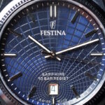 festina rivé blue dial