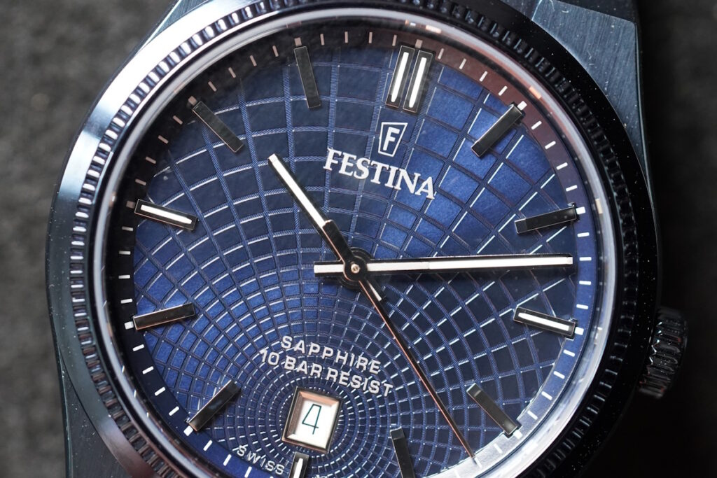 festina rivé swiss made blue