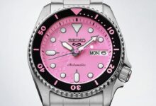 seiko 5 sports pink panther srpm07