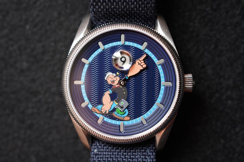 vario popeye jump hour dial