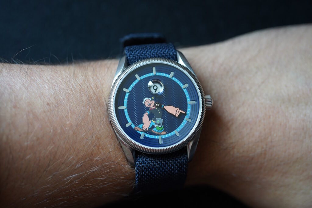 vario popeye jump hour wristshot