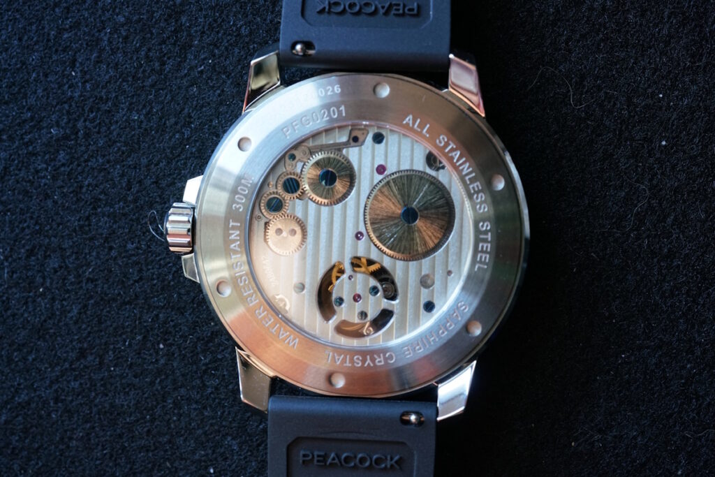 Peacock Ocean Wing caseback