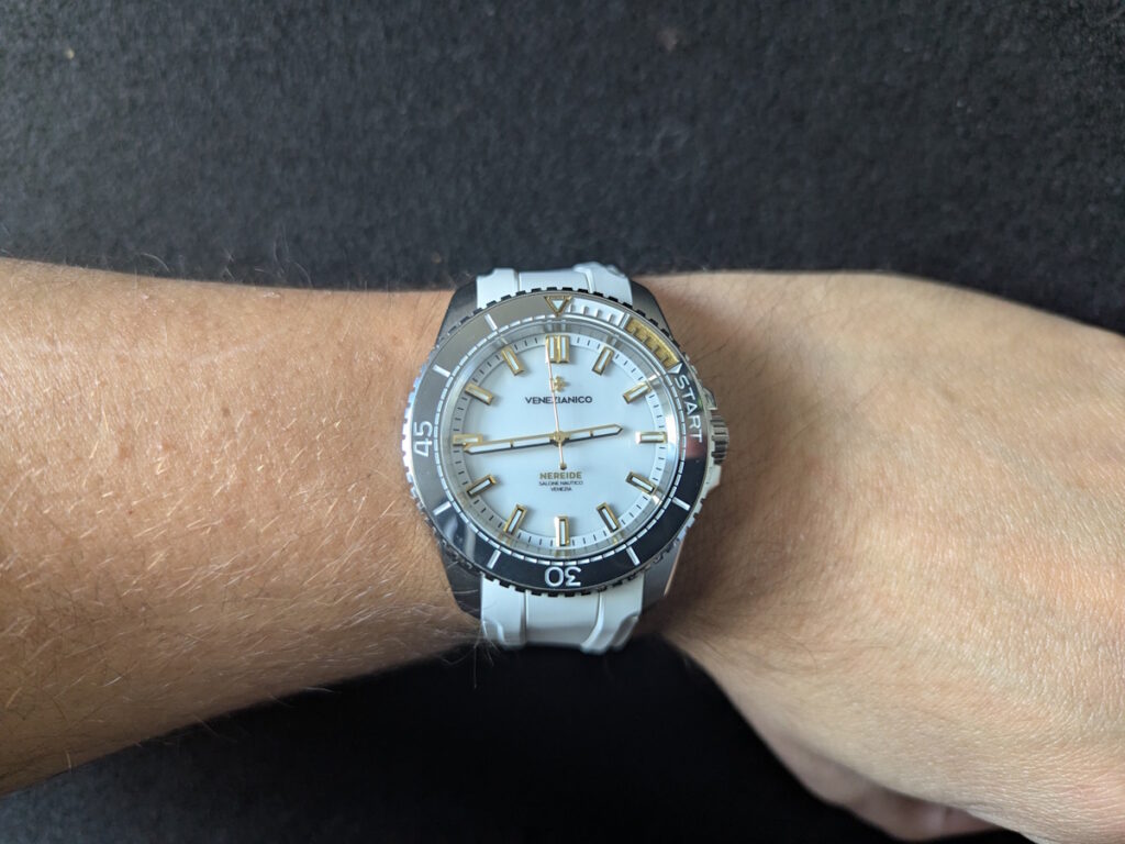 Venezianico Nereide x Salone Nautico wristshot