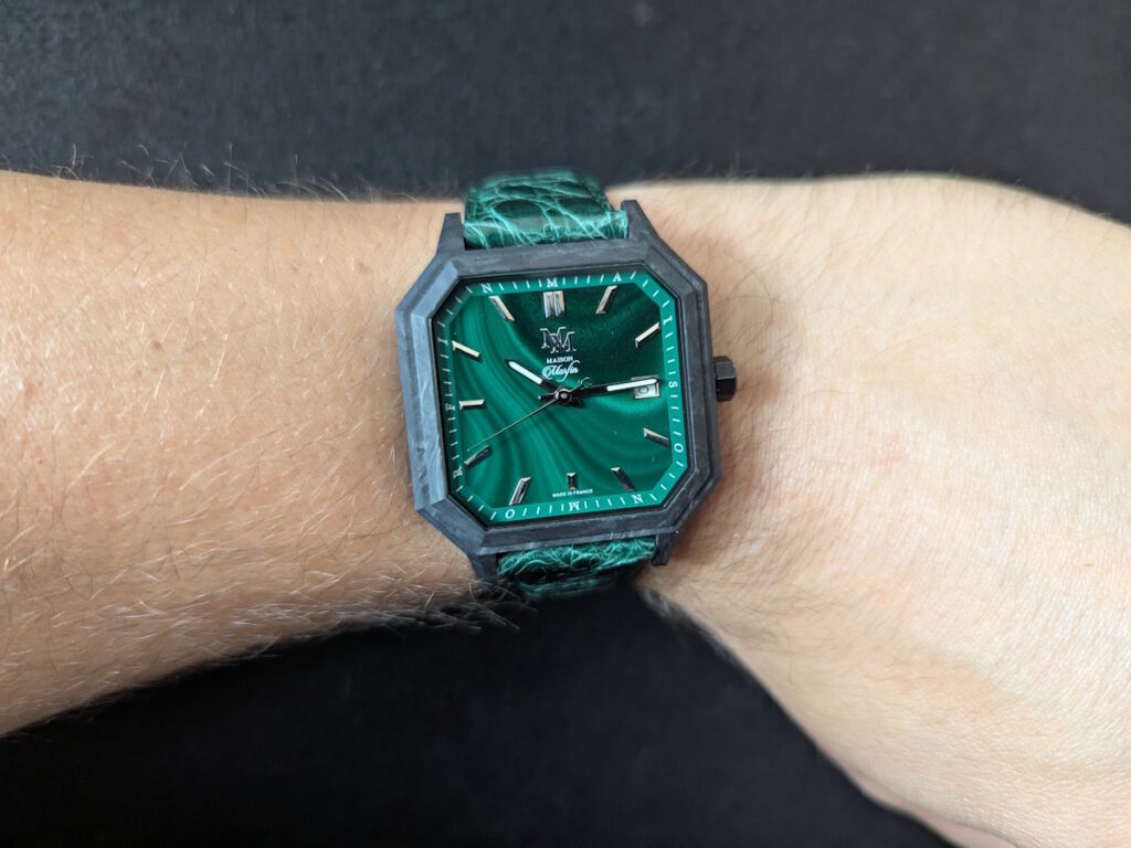 maison morfin alachite carbone wristshot