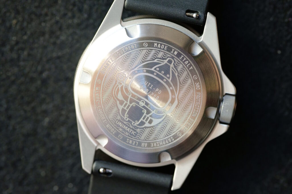 Unimatic Modello Uno UT1-PD caseback