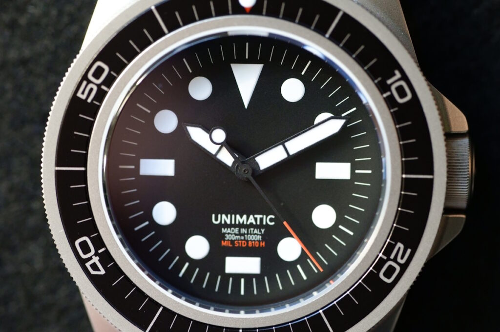 Unimatic Modello Uno UT1-PD dial
