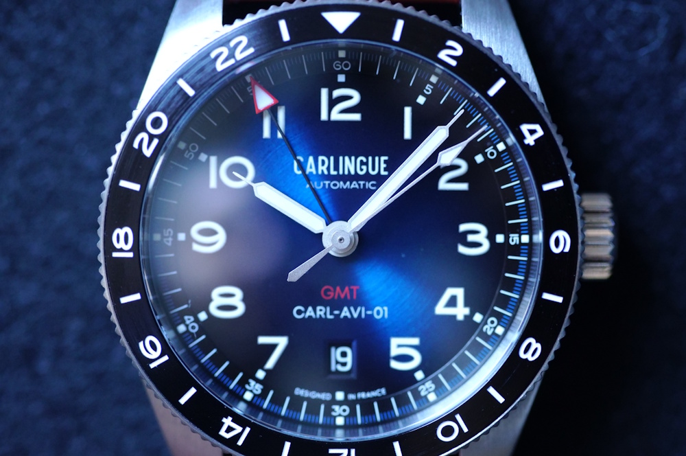carlingue aviation gmt dial