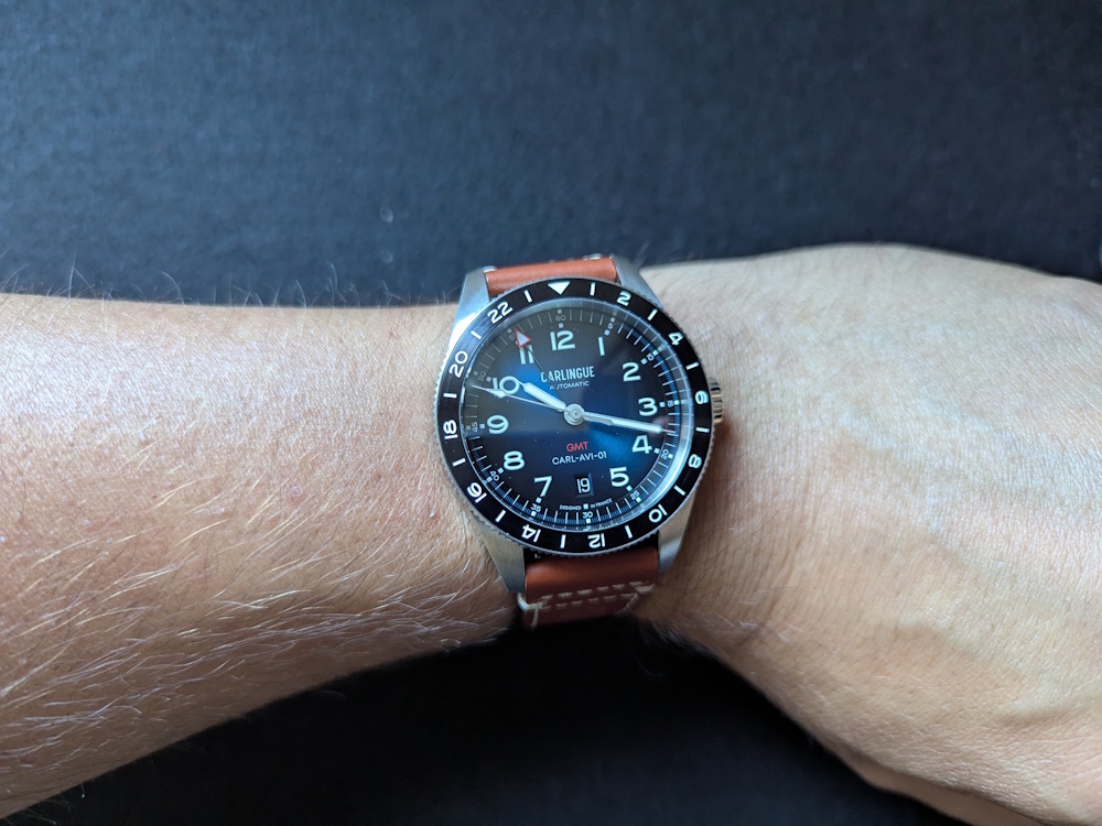 carlingue aviation gmt wristshot