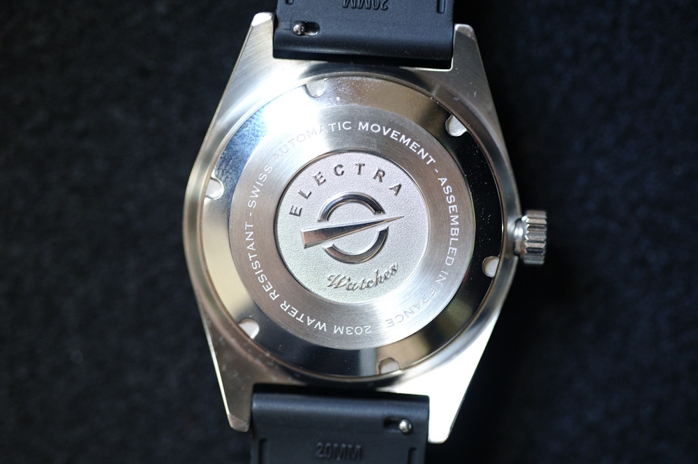electra diver electrum caseback