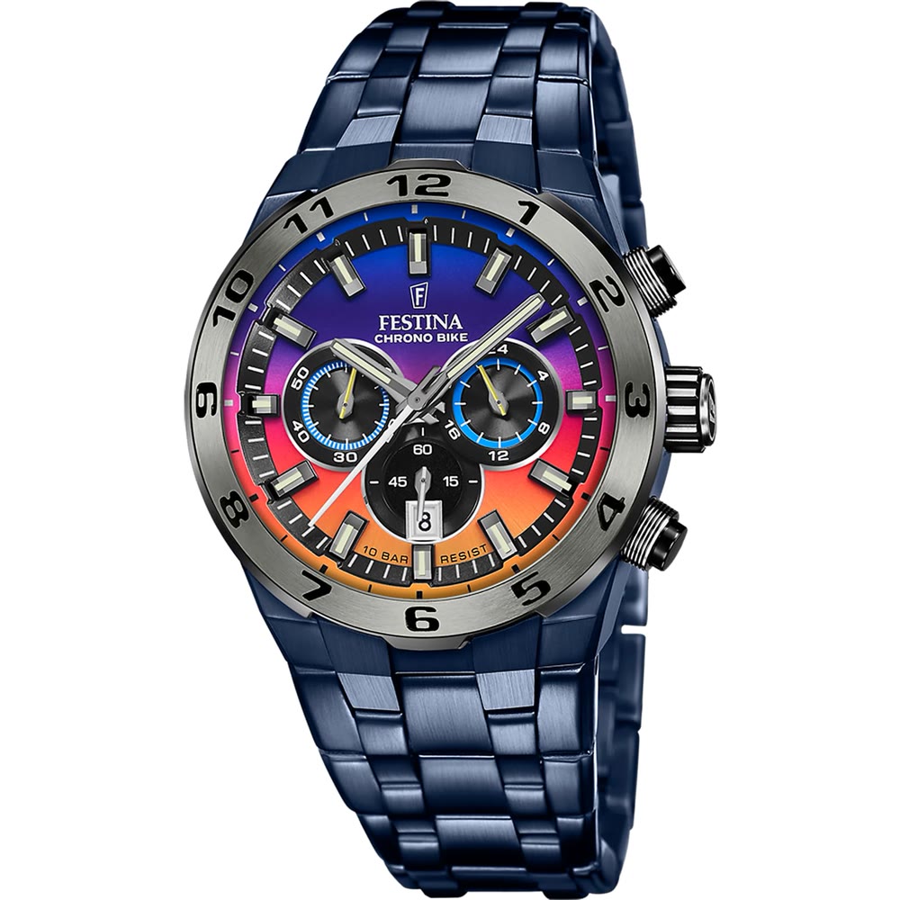 Festina Chronographe Special Edition, montre chronographe mise en avant dans une présentation simple