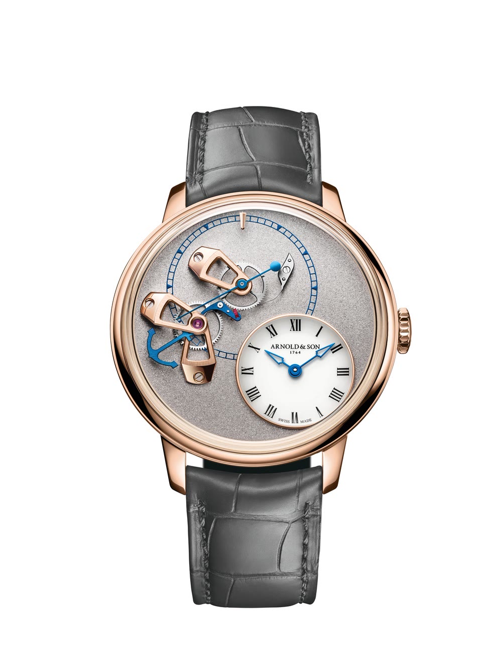 Arnold & Son DSTB Stop-Seconds : détail du boîtier