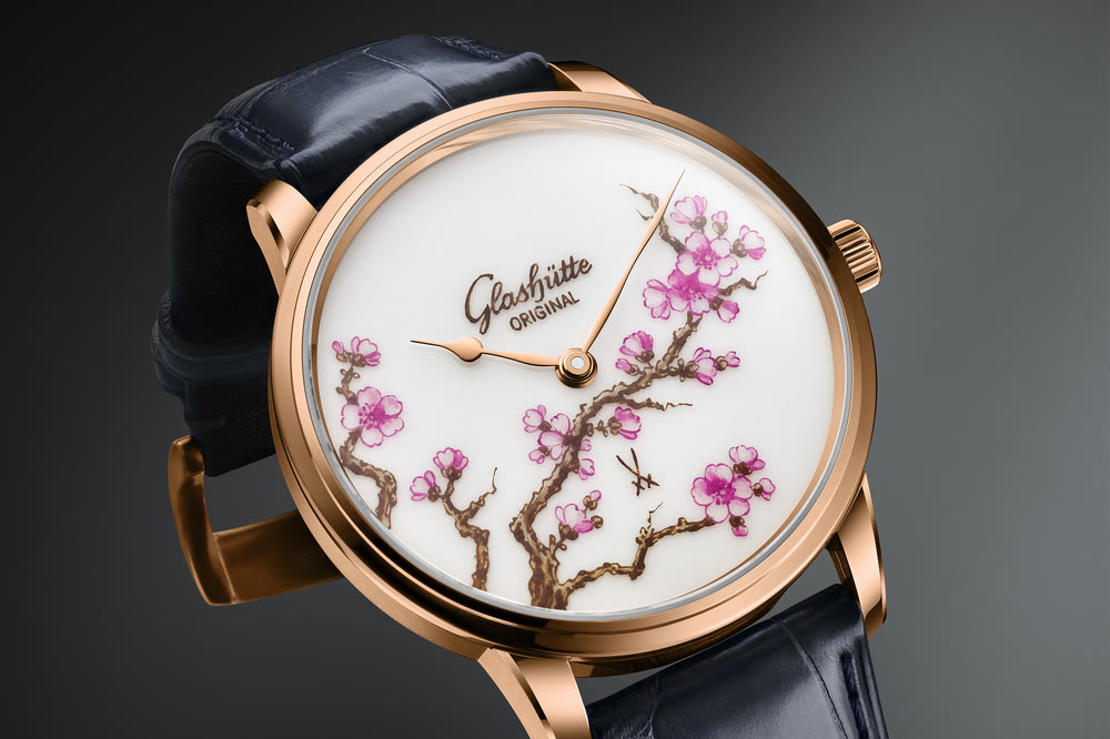 Glashütte Original Senator Meissen Cherry Blossom : vue d'ensemble