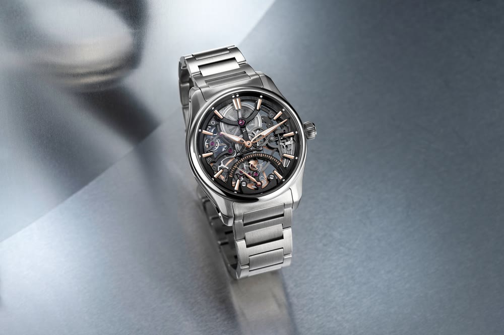 H. Moser & Cie. Retrograde Seconds : détail du boîtier