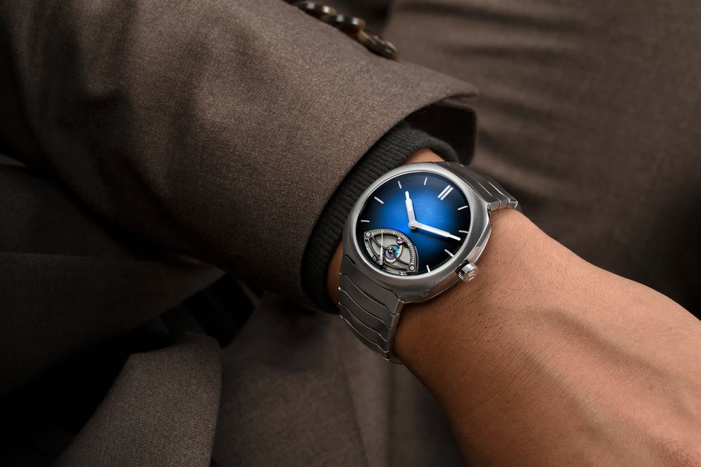 H. Moser & Cie. Retrograde Seconds : porté au poignet
