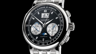 L'élégante A. Lange & Söhne Datograph Perpetual revient en platine serti