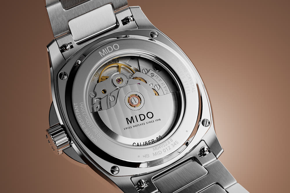 Bracelets variés de la montre Mido Multifort TV Big Date Alebrijes offrant plusieurs styles facilement interchangeables.