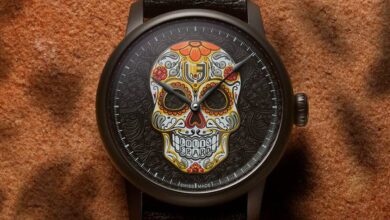 Louis Erard Dia De Los Muertos Black : un cadran crâne très graphique