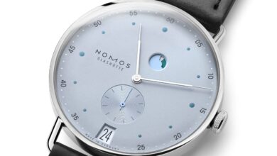 Nomos Metro Date Power Reserve Ice Blue : le nouveau calibre en détail