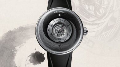Peacock Tai Chi Curved Guilloche, un tourbillon triple axe unique
