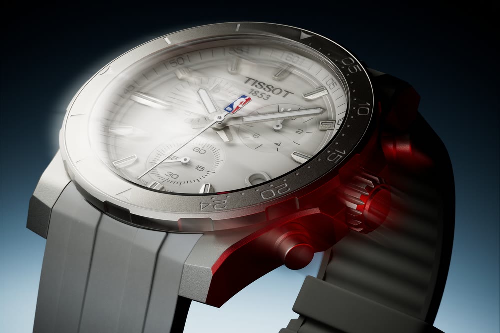 Tissot Supersport NBA : détail du boîtier
