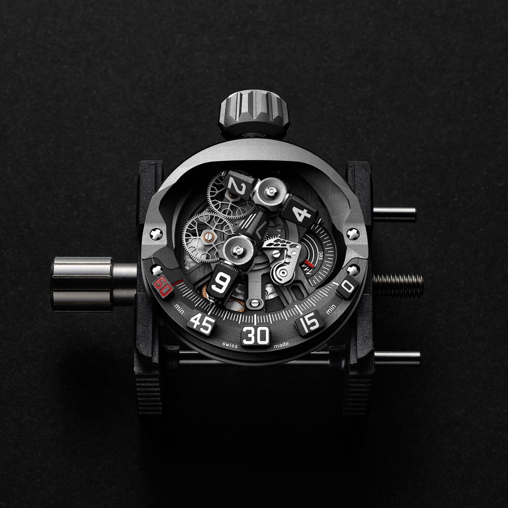 Urwerk UR-300 Time Quantum : détail du boîtier